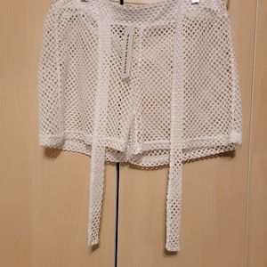 Waves to coast lace swim cover short